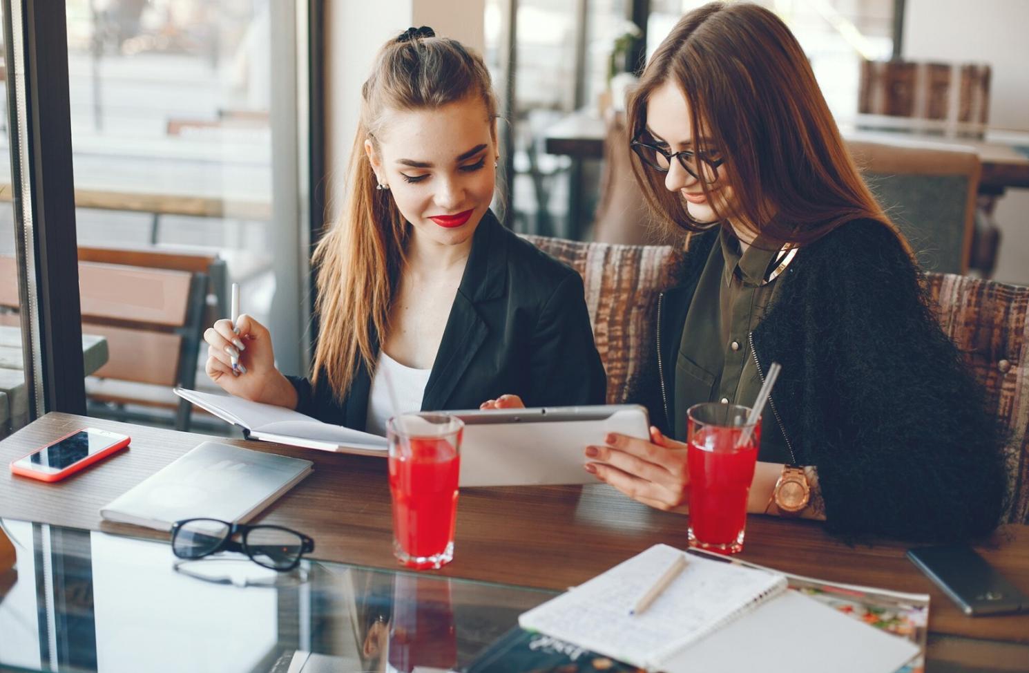 Modern investment education workspace with digital tools